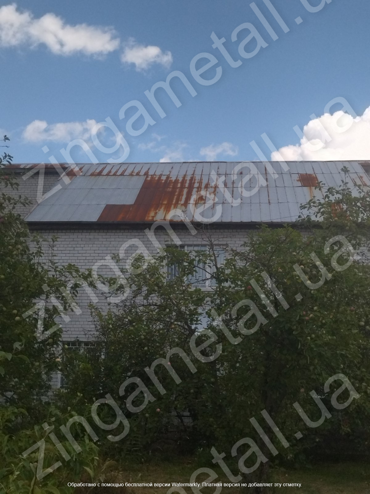 zingametall.ua - Ремонт iржавих дахiв - об'єкт 2 - стан на початку